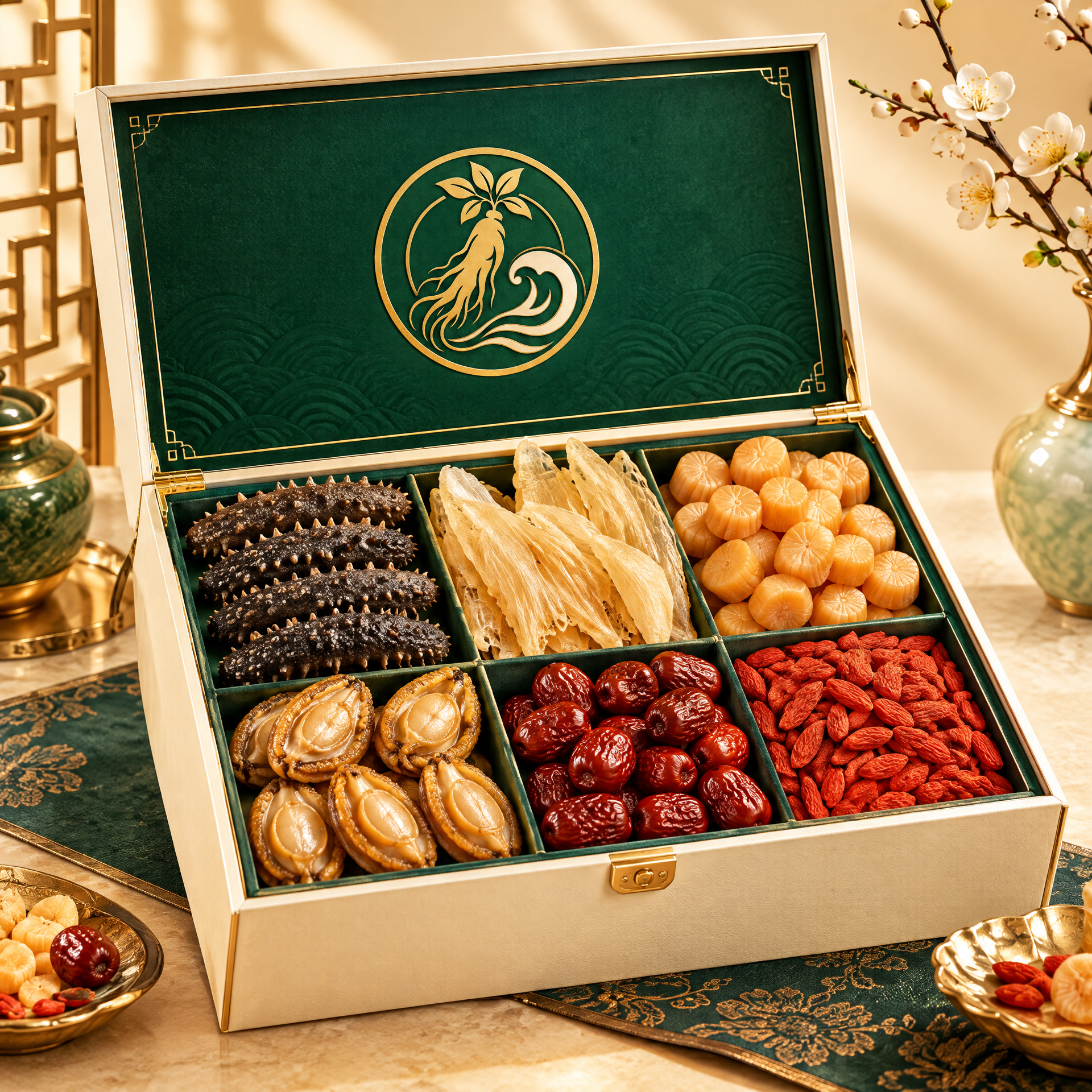 WING HUI COMPANY Mid-Autumn mooncake gift box and wine
